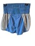 Free People Blue Gray White Cargo Shorts Size M - photo 2