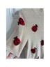 Anthropologie Print Ivory Red Multi Color Pullover Sweater Size M - photo 6