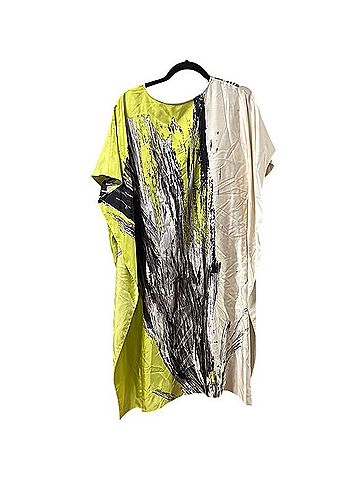 Natori Josie Natori Silk Printed Caftan Dress Casual Dress (view 2)