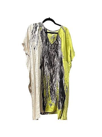 Natori Josie Natori Silk Printed Caftan Dress Casual Dress (view 1)