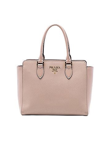 Prada Soft Calf Trimmed Saffiano Lux Open Convertible Tote (view 1)
