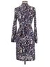 Diane von Furstenberg 100% Silk Floral Multi Color Cocktail Dress Size 4 - photo 2