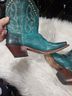Justin 100% Leather Teal Boots Size 7 - photo 5