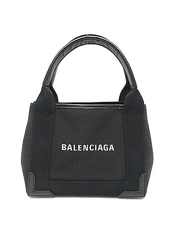 Balenciaga Balenciaga Navy Cabas XS (Strap missing) Women's Handbag 390346 Canvas Black (view 1)