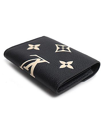 Louis Vuitton LOUIS VUITTON Louis Vuitton Portefeuille Victorine Tri-fold Wallet Bicolor Empreinte Black M80968 Women's (view 2)
