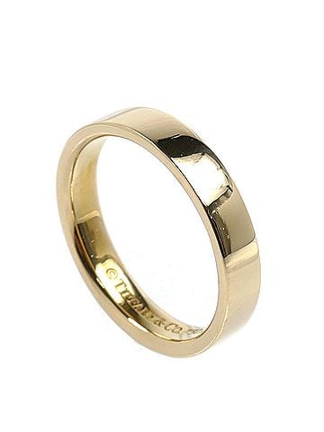 Tiffany & Co. TIFFANY&Co. Tiffany 18K Yellow Gold Flat Band Ring (5.6g) - Men's & Women's (view 2)
