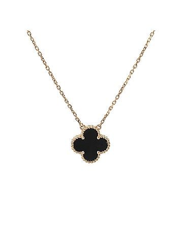 Van Cleef & Arpels VAN CLEEF & ARPELS Alhambra Necklace VCARPMOP00 Women's 18K Yellow Gold YG A Rank Used Ginzo (view 2)