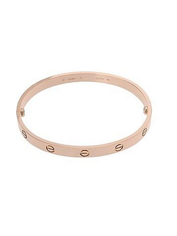 Cartier CARTIER Love Bracelet #19, Men's/Women's, 18K Pink Gold (PG), Bracelet, Grade A, Used, Ginzo (view 1)