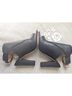 Splendid 100% Leather Black Heels Size 6 1/2 - photo 5