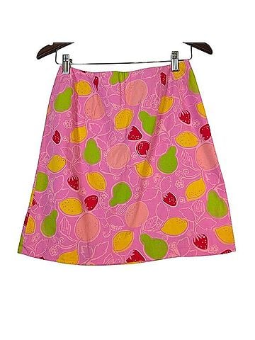 Lilly Pulitzer Y2K Fruit Print A-Line Mini Casual Skirt (view 1)