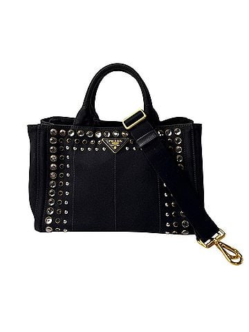 Prada Prada Canapa Bijou Stud 2-Way Tote Bag Shoulder Crossbody for Women (view 1)