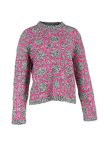 Christian Dior Dior 2024 Cannage Pattern Pullover in Grey Polyamide (view 1)