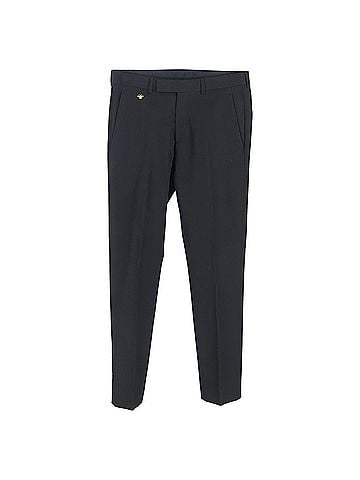Christian Dior Dior Bee Detailed Trousers in Black Virgin Wool (view 1)
