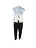 Parker 100% Polyester Color Block Black White Jumpsuit Size S - photo 5