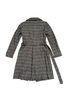Roland Mouret Tweed Gray Blue Coat Size 4 - photo 2