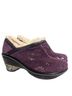 Jambu 100% Suede Floral Purple Mule/Clog Size 7 - photo 1
