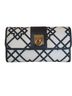Spartina 449 Checkered-gingham Black White Leather Wallet One size - photo 1