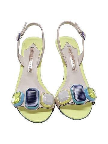 Sophia Webster Sophia Webster Jewel-Embellished Slingback Sandal Heels in Multicolor Leather  (view 2)