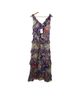 MARCHESA notte 100% Polyester Floral Blue Multi Color Casual Dress Size 6 - photo 2
