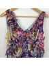 MARCHESA notte 100% Polyester Floral Blue Multi Color Casual Dress Size 6 - photo 4