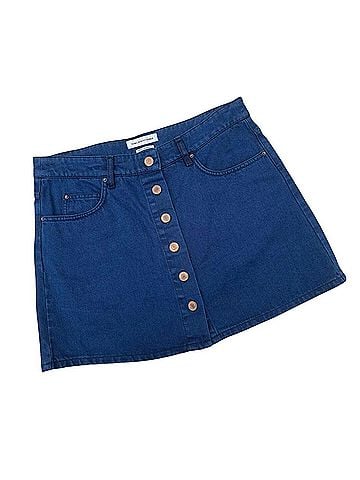 Isabel Marant Etoile Button Front Denim Mini Skirt Denim Skirt (view 1)