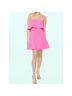 Likely 67% Polyester 27% Rayon 6% Spandex 100% Polyester Solid Pink Cocktail Dress Size 10 - photo 7
