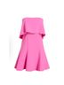 Likely 67% Polyester 27% Rayon 6% Spandex 100% Polyester Solid Pink Cocktail Dress Size 10 - photo 6