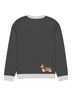 Golden 100% Cotton Gray White Orange Pullover Sweater Size M - photo 2