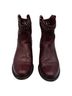 FRYE 100% Leather Red Ankle Boots Size 6 1/2 - photo 9