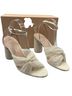 Loeffler Randall 100% Polyester 100% Leather Plaid White Sandals Size 10 - photo 7