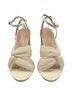 Loeffler Randall 100% Polyester 100% Leather Plaid White Sandals Size 10 - photo 5