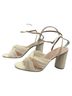 Loeffler Randall 100% Polyester 100% Leather Plaid White Sandals Size 10 - photo 4