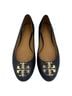 Tory Burch 100% Leather Blue Gold Flats Size 9 - photo 1