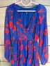Guess Floral Blue Red Casual Dress Size 0 - photo 5