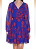 Guess Floral Blue Red Casual Dress Size 0 - photo 3