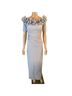 Xscape Blue Cocktail Dress Size 4 - photo 13