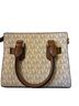 Michael Kors Print Brown Ivory Leather Satchel One size - photo 2