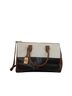 Ralph Lauren Color Block Black Brown White Leather Satchel One size - photo 1