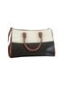 Ralph Lauren Color Block Black Brown White Leather Satchel One size - photo 2