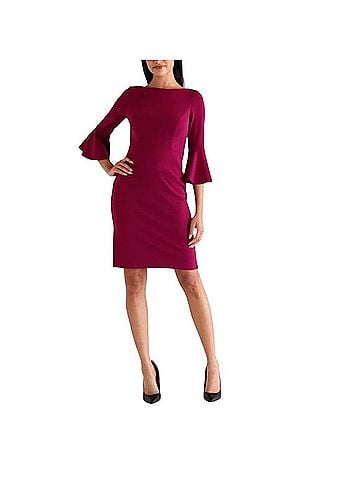 Eliza J Bell Sleeve Sheath Dress Cocktail Dress (view 1)