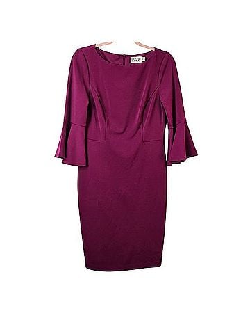Eliza J Bell Sleeve Sheath Dress Cocktail Dress (view 2)
