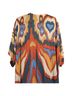 Bel Kazan 100% Rayon Floral Orange Blue Kimono One size - photo 7