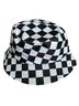 Ed Hardy 100% Polyester Checkered-gingham Black White Hat One size - photo 3