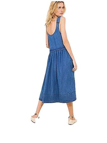 Free People Free People Denim Midi length dress  Casual Dress (view 2)
