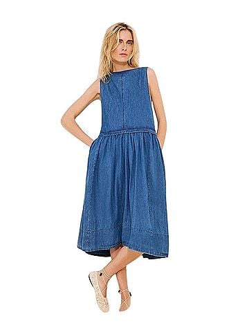Free People Free People Denim Midi length dress  Casual Dress (view 1)