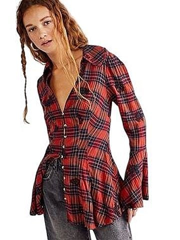 Free People Long Sleeve Button-Down Shirt (view 1)
