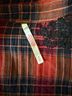 Free People Plaid Red Black Multi Color Long Sleeve Button-Down Shirt Size S - photo 3