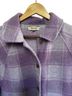 Madewell 100% Polyester Plaid Purple Jacket Size XXS - photo 2
