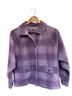 Madewell 100% Polyester Plaid Purple Jacket Size XXS - photo 1