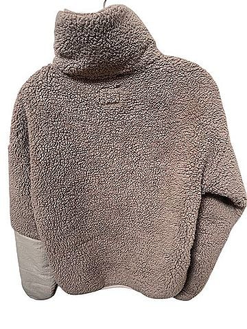 Abercrombie & Fitch Sherpa Quarter-Zip Pullover Faux Fur Jacket (view 2)